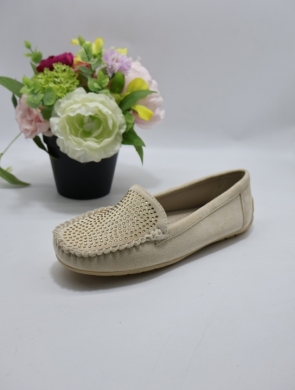 Mokasyny damskie na płaskim (36-41) RQ025 BEIGE