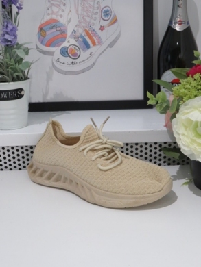 Buty sportowe damskie na płaskim (36-41) TA29 BEIGE