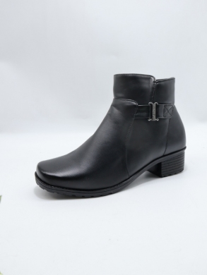Botki damskie ocieplane na obcasie (37-42) AT3011 BLACK