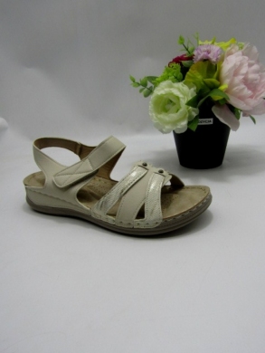 Sandały damskie na płaskim (36-42) 21336-4 BEIGE