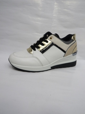 Buty sportowe damskie na koturnie (36-41) XBC23204 WHITE