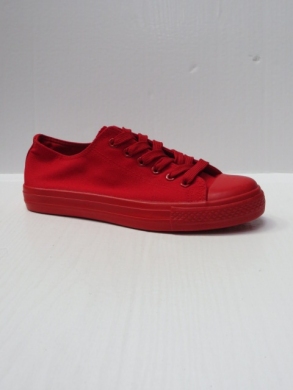Trampki damskie na płaskim (36-41) B338 RED