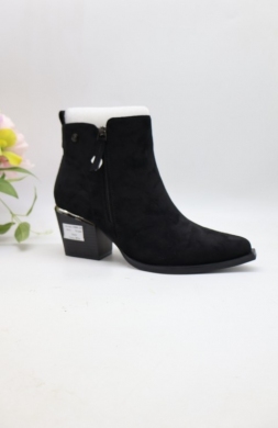 Botki damskie na obcasie (36-41) 1986-22 BLACK
