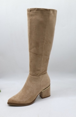 Kozaki damskie na obcasie (36-41) 100-6 KHAKI