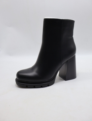 Botki damskie na obcasie (36-41) 7680A BLACK