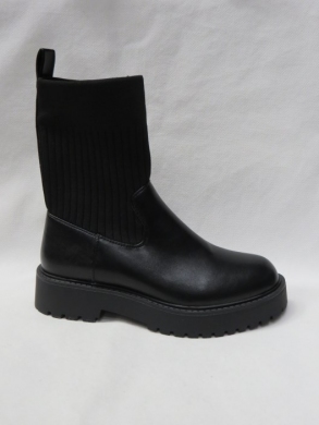 Botki damskie na płaskim (36-41) HQ273 BLACK