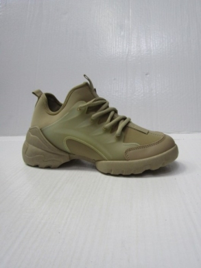Buty sportowe damskie na płaskim (36-41) LA196 KHAKI