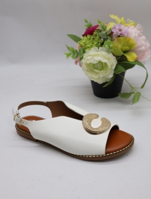 Sandały damskie na płaskim (36-41) 9037 WHITE