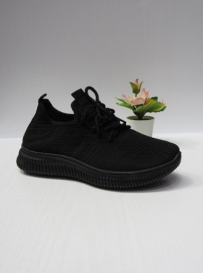 Buty sportowe damskie na płaskim (36-41) J2354 BLACK