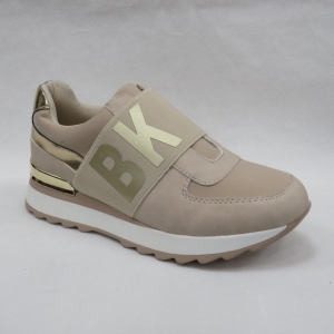 Buty sportowe damskie na płaskim (36-41) 28674 APRICOT