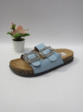 Klapki damskie na płaskim (36-41) 8051 BLUE