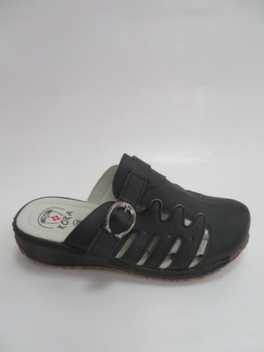 Klapki damskie na koturnie (36-41) 0056 BLACK