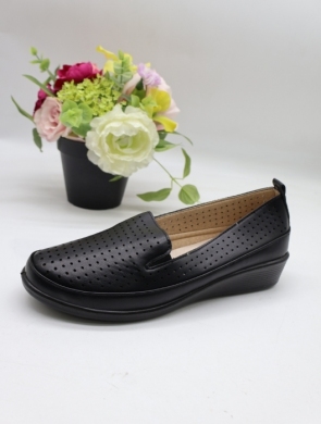 Półbuty damskie na płaskim (39-43) DTB3-07 BLACK