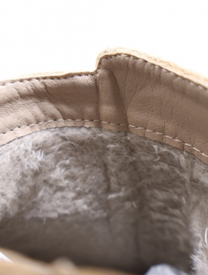 Botki damskie ocieplane na obcasie (36-41) BM65 KHAKI