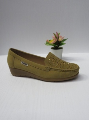 Mokasyny damskie na koturnie (36-41) GS57 YELLOW