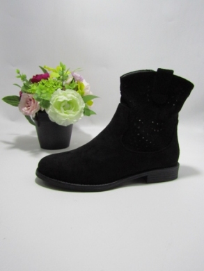 Botki damskie na płaskim (36-41) H169-1 BLACK