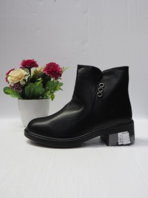 Botki damskie ocieplane na obcasie (37-42) XA66-3 BLACK