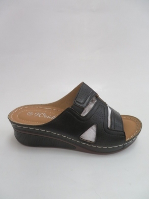 Klapki damskie na koturnie (36-41) 0-18 BLACK