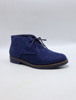 Botki damskie na płaskim (36-41) 1002-6 NAVY
