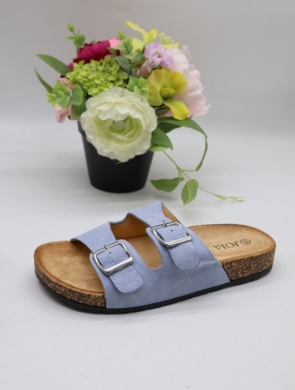 Klapki damskie na płaskim (36-41) W-128 BLUE
