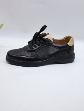 Buty sportowe damskie na płaskim (36-41) 1229-1 BLACK