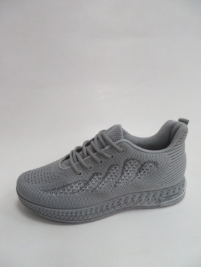 Buty sportowe damskie na płaskim (37-42) N1556 GREY