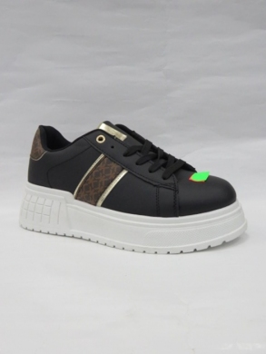 Buty sportowe damskie na płaskim (36-41) 1025 BLACK