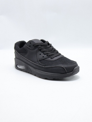 Buty sportowe damskie na płaskim (36-42) 12111-1 BLACK
