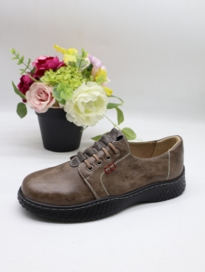 Półbuty damskie na płaskim (36-42) 22T112-13 KHAKI