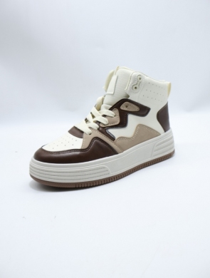 Buty sportowe damskie na płaskim (36-41) 9069 COFFE