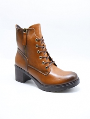 Botki damskie ocieplane na obcasie (36-41) YCC-148 CAMEL