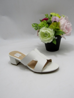 Klapki damskie na obcasie (36-41) 1038 WHITE