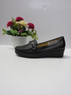 Mokasyny damskie na koturnie (36-41) CC2225-1 BLACK