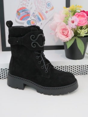 Trapery damskie ocieplane (36-41) 8627 BLACK