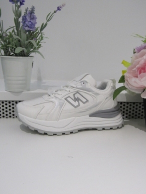 Buty sportowe damskie na płaskim (36-41) 88-133 WHITE