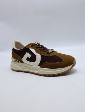 Buty sportowe damskie na płaskim (36-41) AF23-310 BROWN
