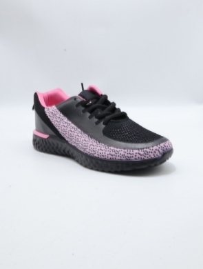 Buty sportowe damskie na płaskim (36-41) D3-218 BL/PINK