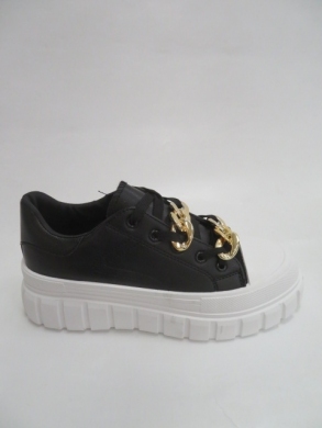 Buty sportowe damskie na koturnie (36-41) VL157 BLACK