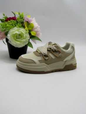Buty sportowe damskie na płaskim (36-41) 7591 KHAKI