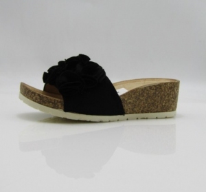 Klapki damskie na koturnie (36-41) SM302 BLACK