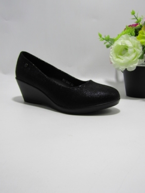 Czółenki damskie na koturnie (36-41) ARS-GH-67 BLACK