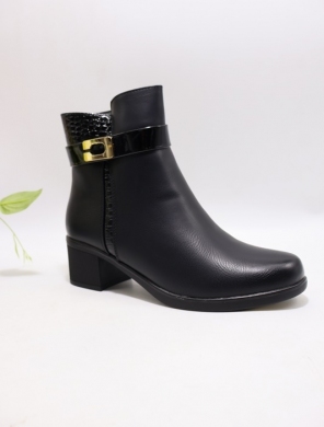 Botki damskie ocieplane na obcasie (36-41) G6622-1