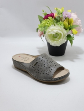 Klapki damskie na koturnie (36-41) 0649 GREY