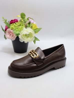 Mokasyny damskie na płaskim (36-41) QQ425 BROWN