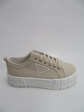 Sportowe Damskie na koturnie (36-41) 466 BEIGE