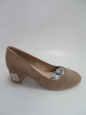 Czółenki damskie na obcasie (36-41) LL270 KHAKI