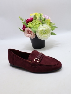 Mokasyny damskie na płaskim (36-41) 9712 RED