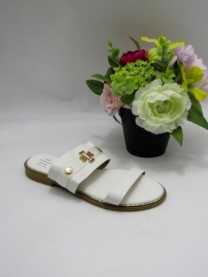 Klapki damskie na płaskim (36-41) YE-726 WHITE
