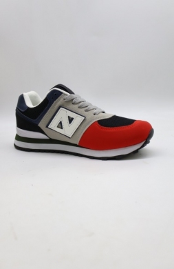 Buty sportowe damskie na płaskim (36-41) DNB6-6 BL/RED