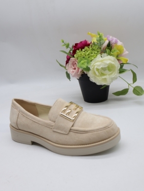 Mokasyny damskie na płaskim (36-41) 7585-2 BEIGE